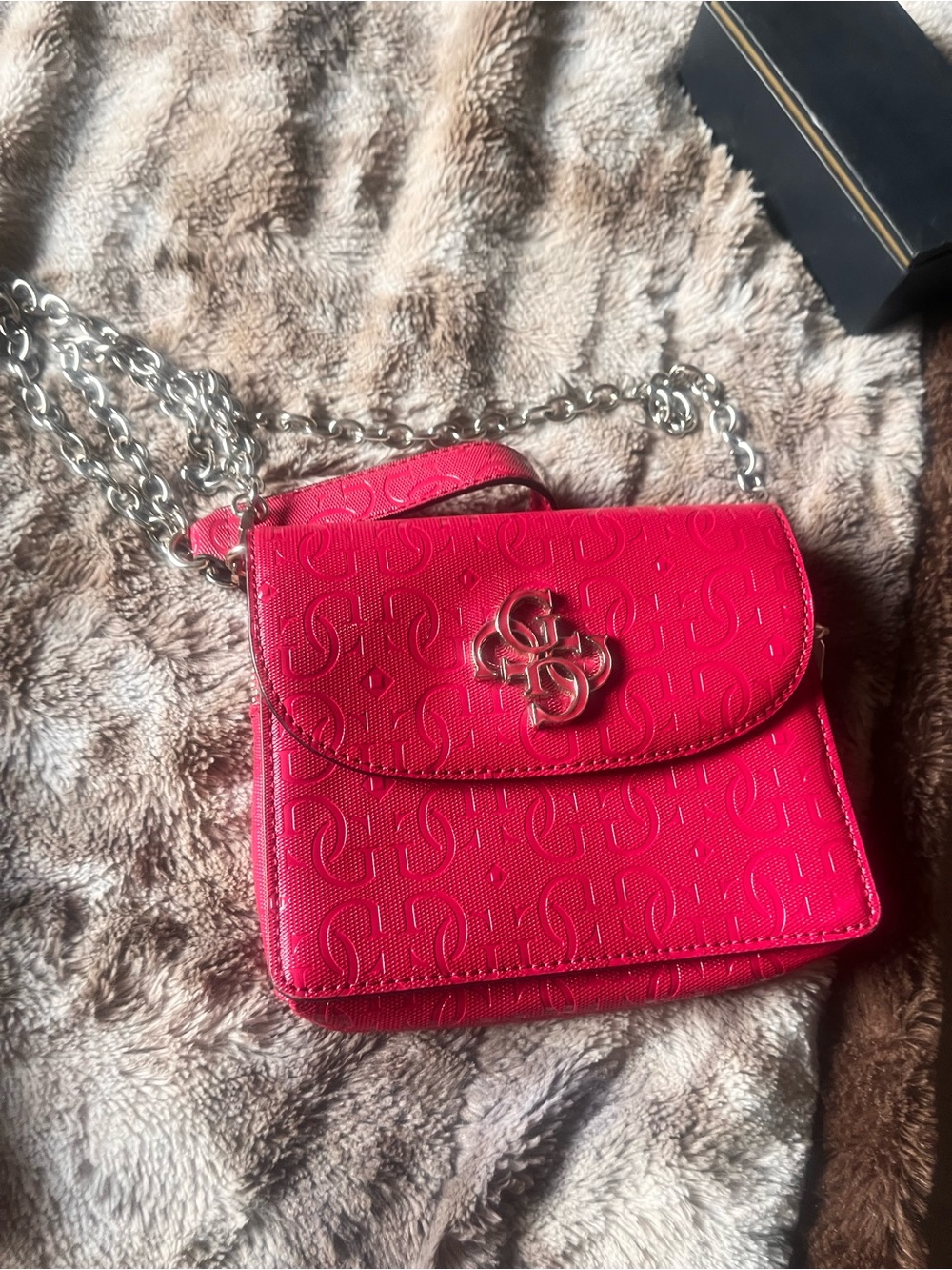 Guess Chain Crossbody Bag with Signature Logo